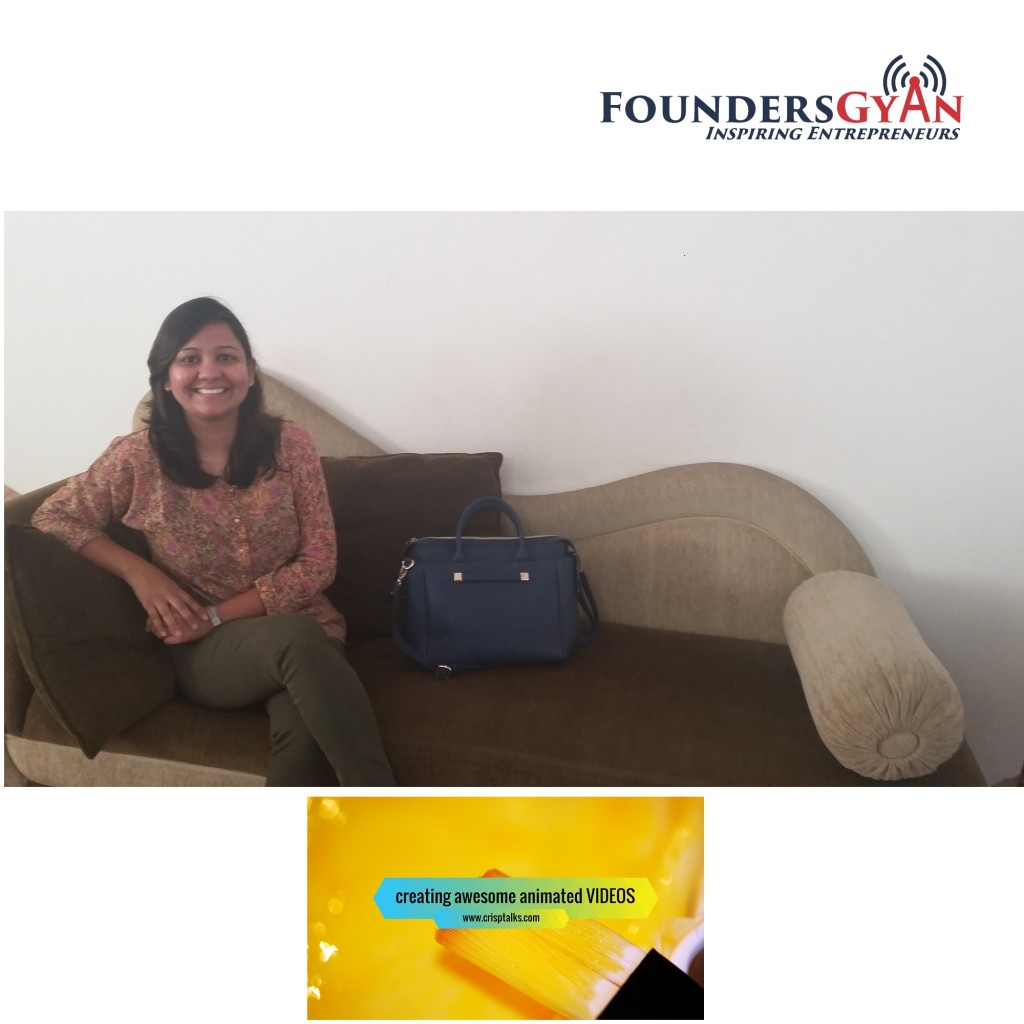 Rachna Ghiya, founder of Crisptalks, provider of affordable animated videos to startups